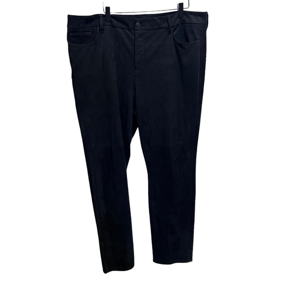 NYDJ Skinny Pants In Faux Suede Size 18 - Picture 9 of 14
